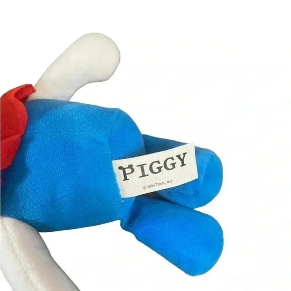 Piggy Minitoon Inc Roblox Clown 10” Plush Stuffed Toy White Blue Red - Picture 3 of 4